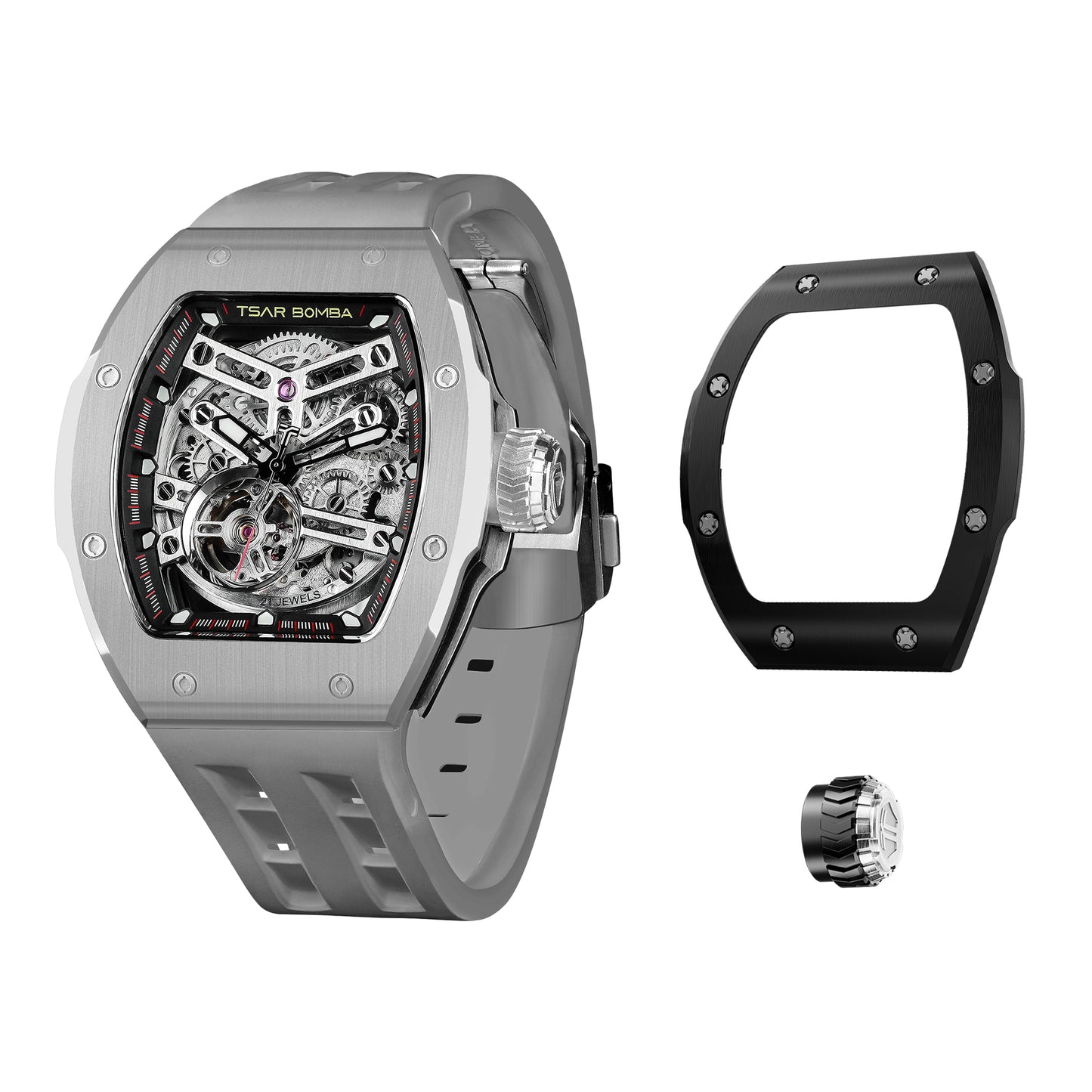 Atomic-Interchangeable Ceramic Edition For each ceramic watch purchase, you will receive a complimentary random bezel and crown.