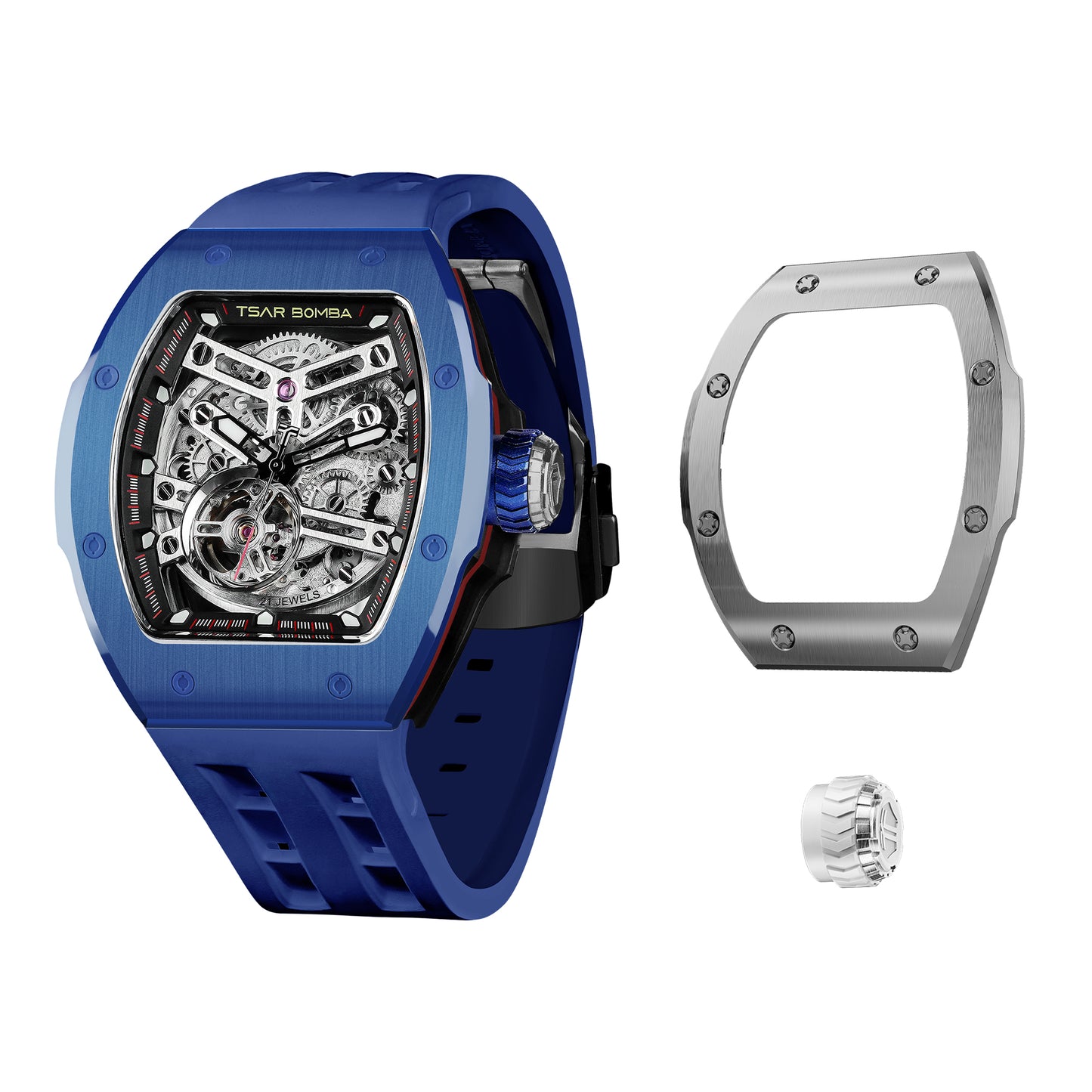 Atomic-Interchangeable Ceramic Edition For each ceramic watch purchase, you will receive a complimentary random bezel and crown.