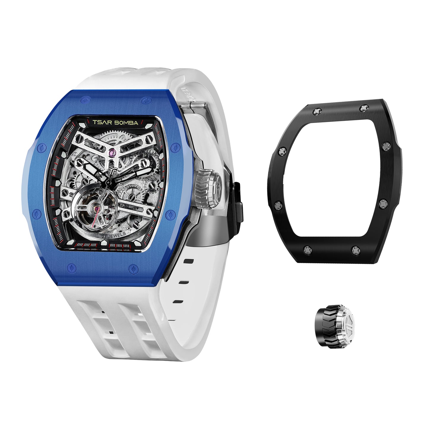 Atomic-Interchangeable Ceramic Edition For each ceramic watch purchase, you will receive a complimentary random bezel and crown.
