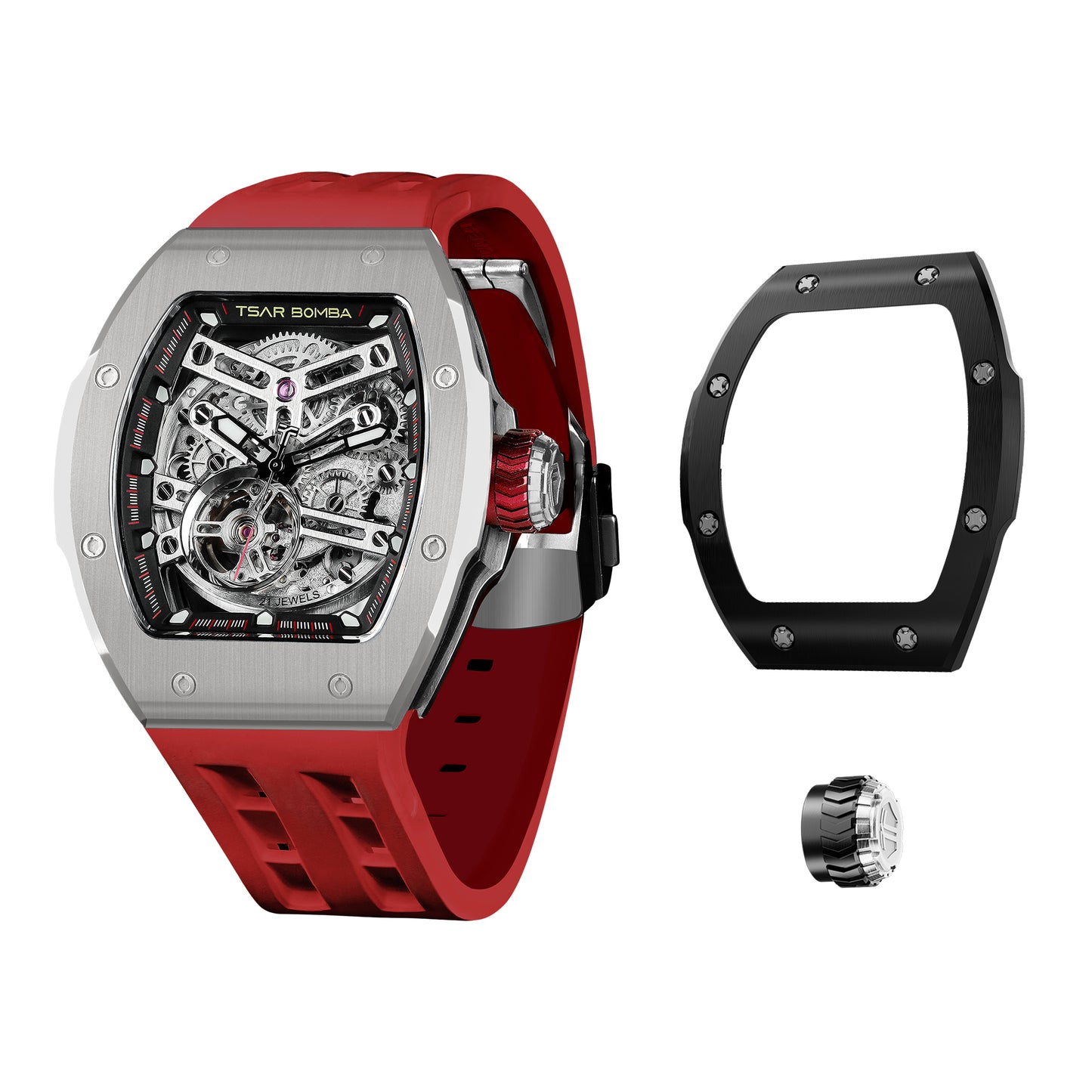 Atomic-Interchangeable Ceramic Edition For each ceramic watch purchase, you will receive a complimentary random bezel and crown.