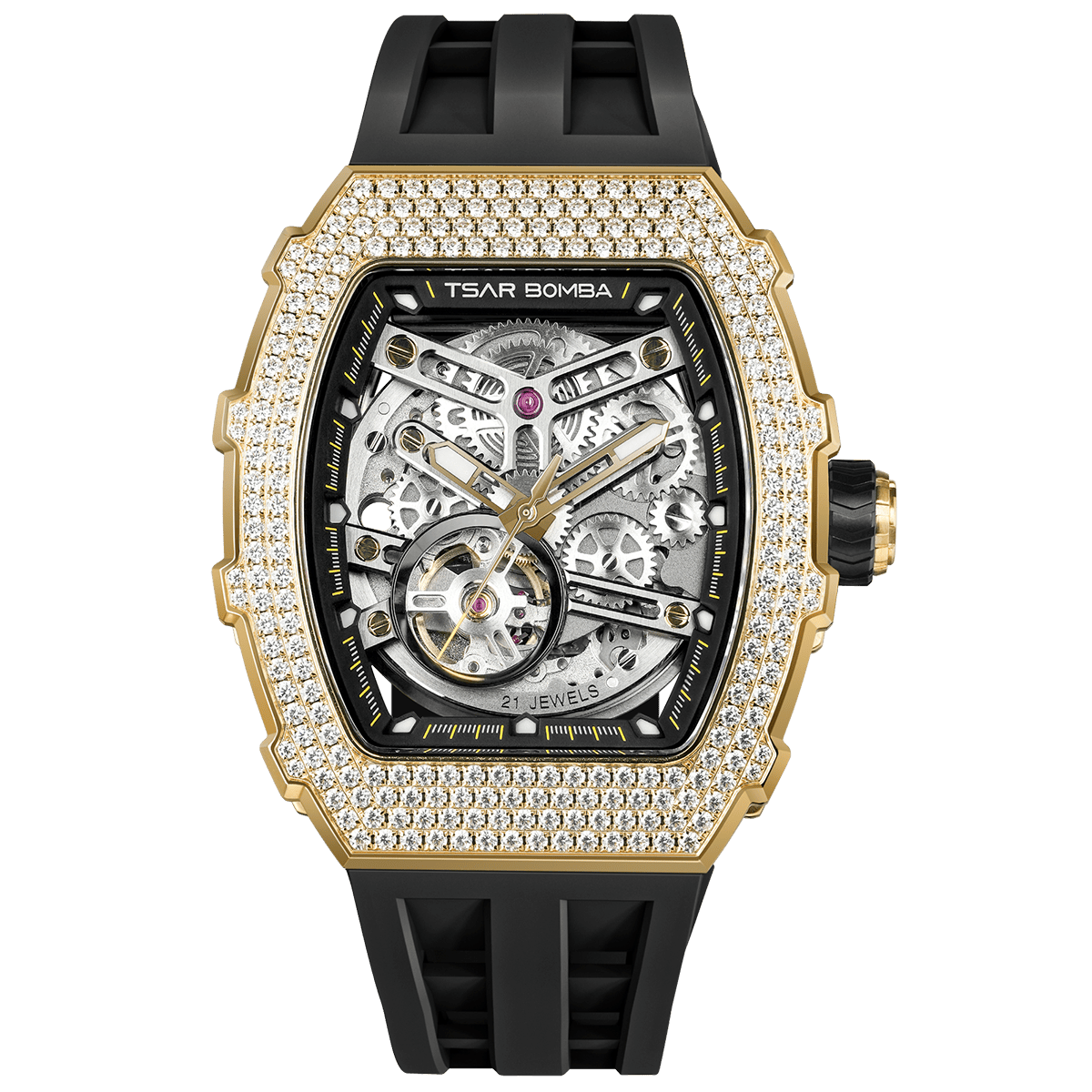 Elemental Series-Cubic Zirconia Automatic Watch TB8208D