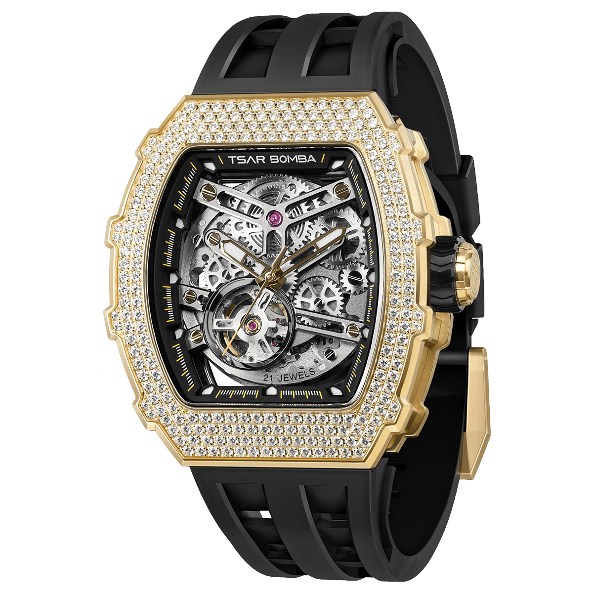 Elemental Series-Cubic Zirconia Automatic Watch TB8208D