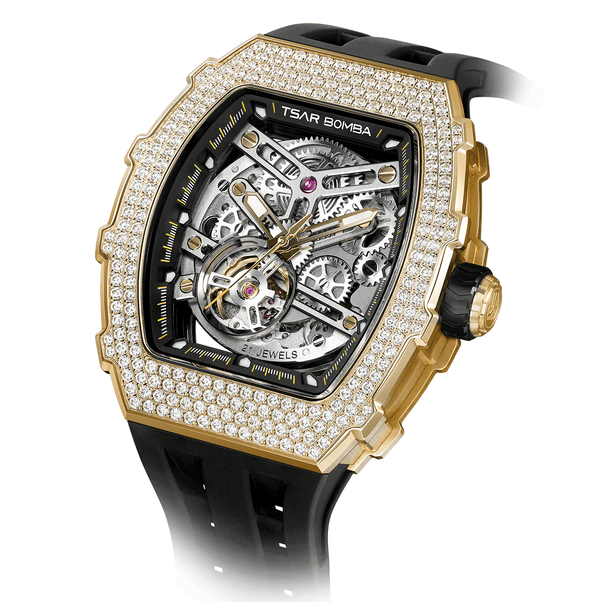 Elemental Series-Cubic Zirconia Automatic Watch TB8208D