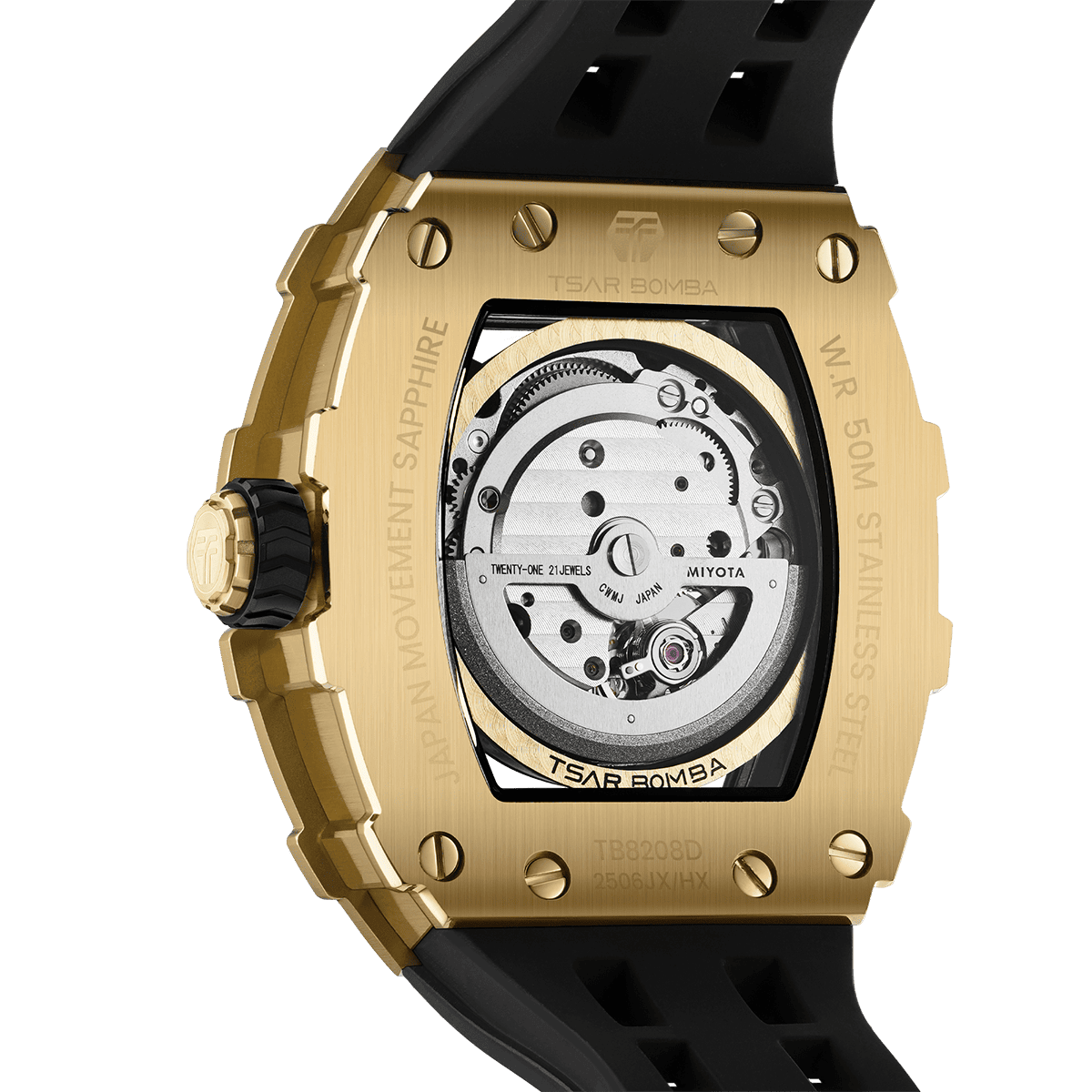 Elemental Series-Cubic Zirconia Automatic Watch TB8208D