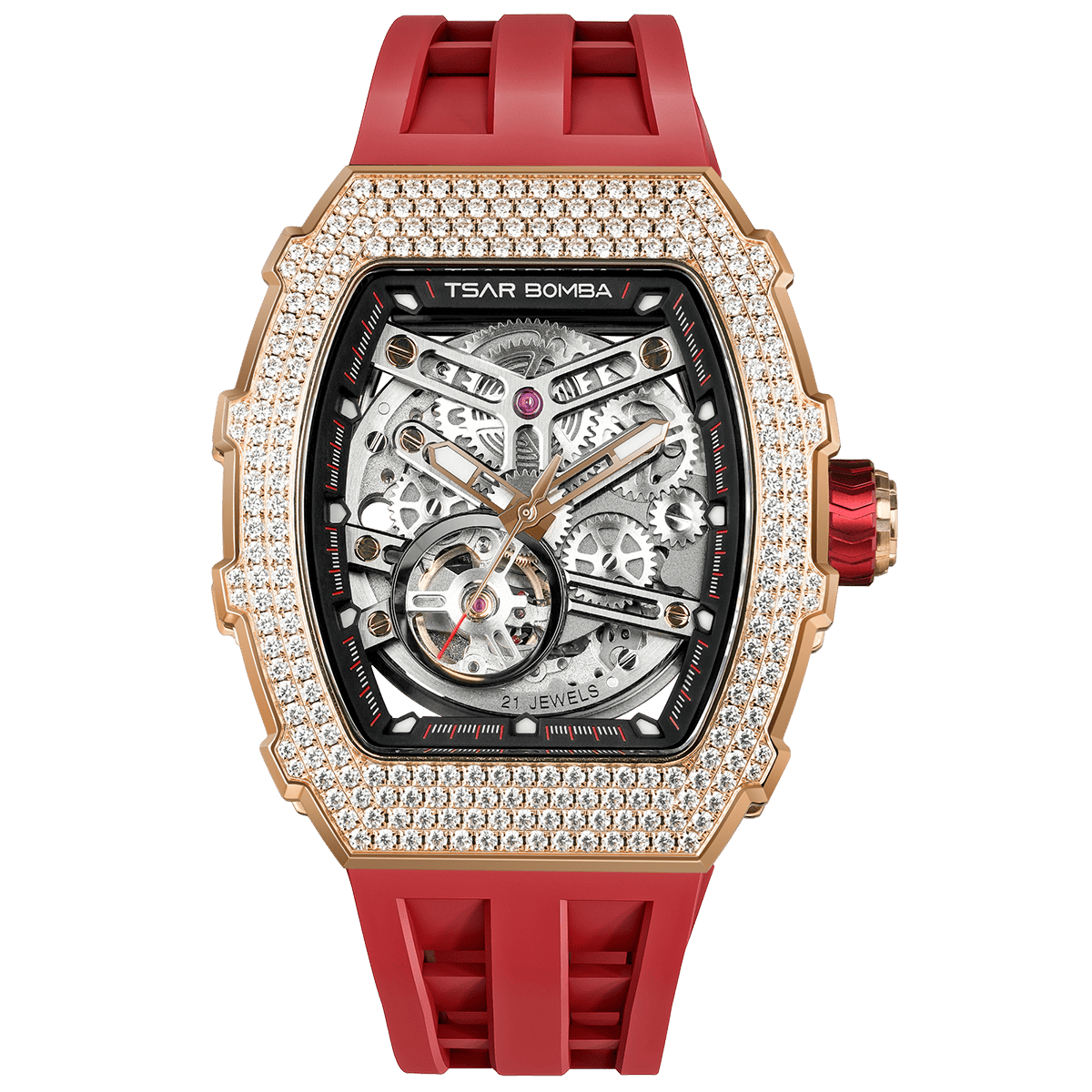 Elemental Series-Cubic Zirconia Automatic Watch TB8208D