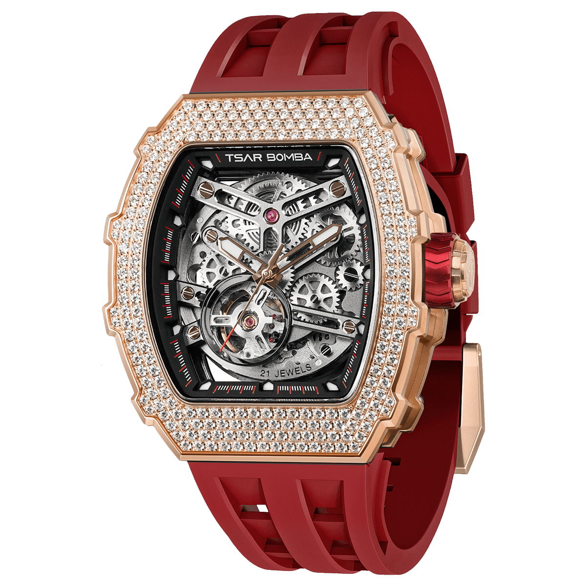 Elemental Series-Cubic Zirconia Automatic Watch TB8208D