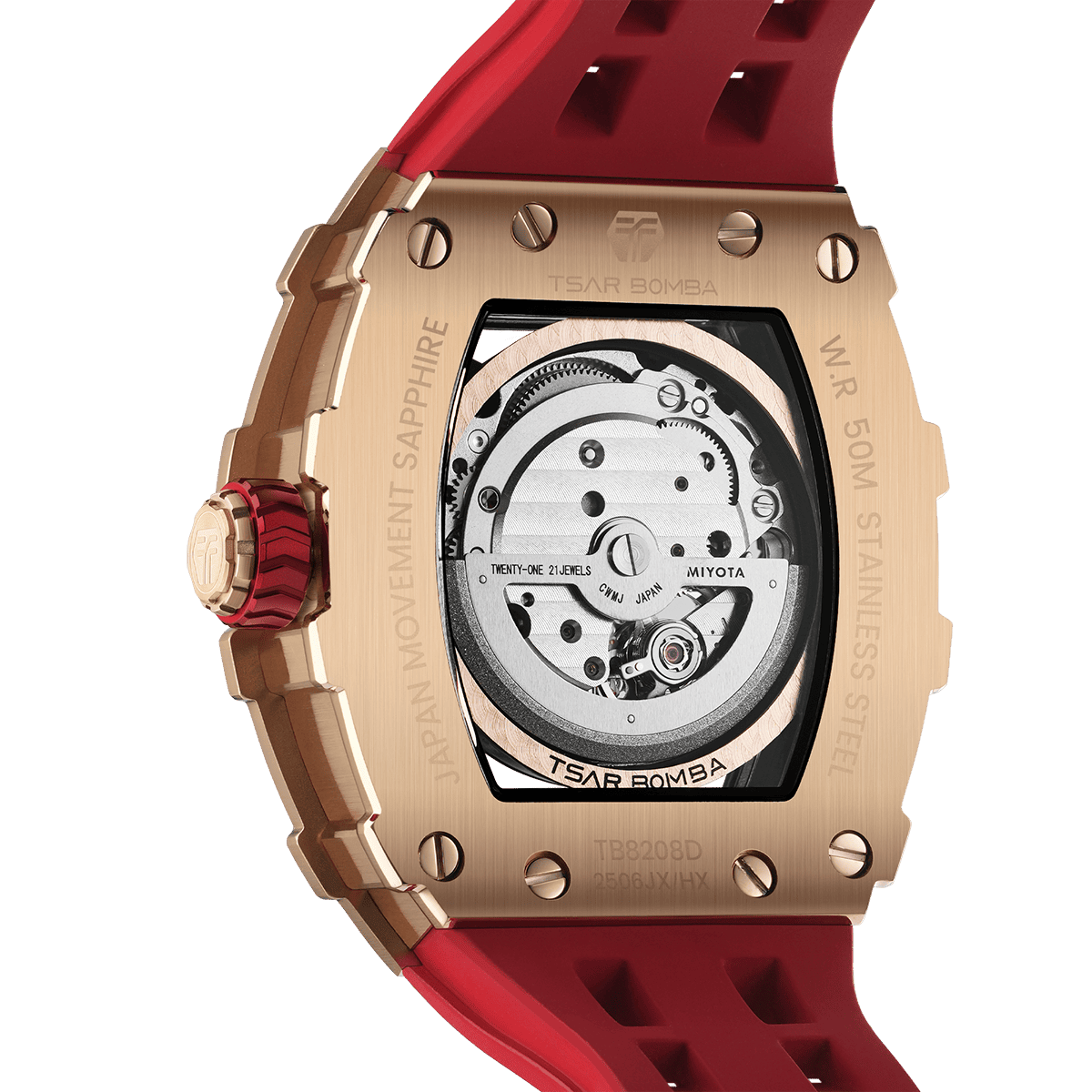 Elemental Series-Cubic Zirconia Automatic Watch TB8208D