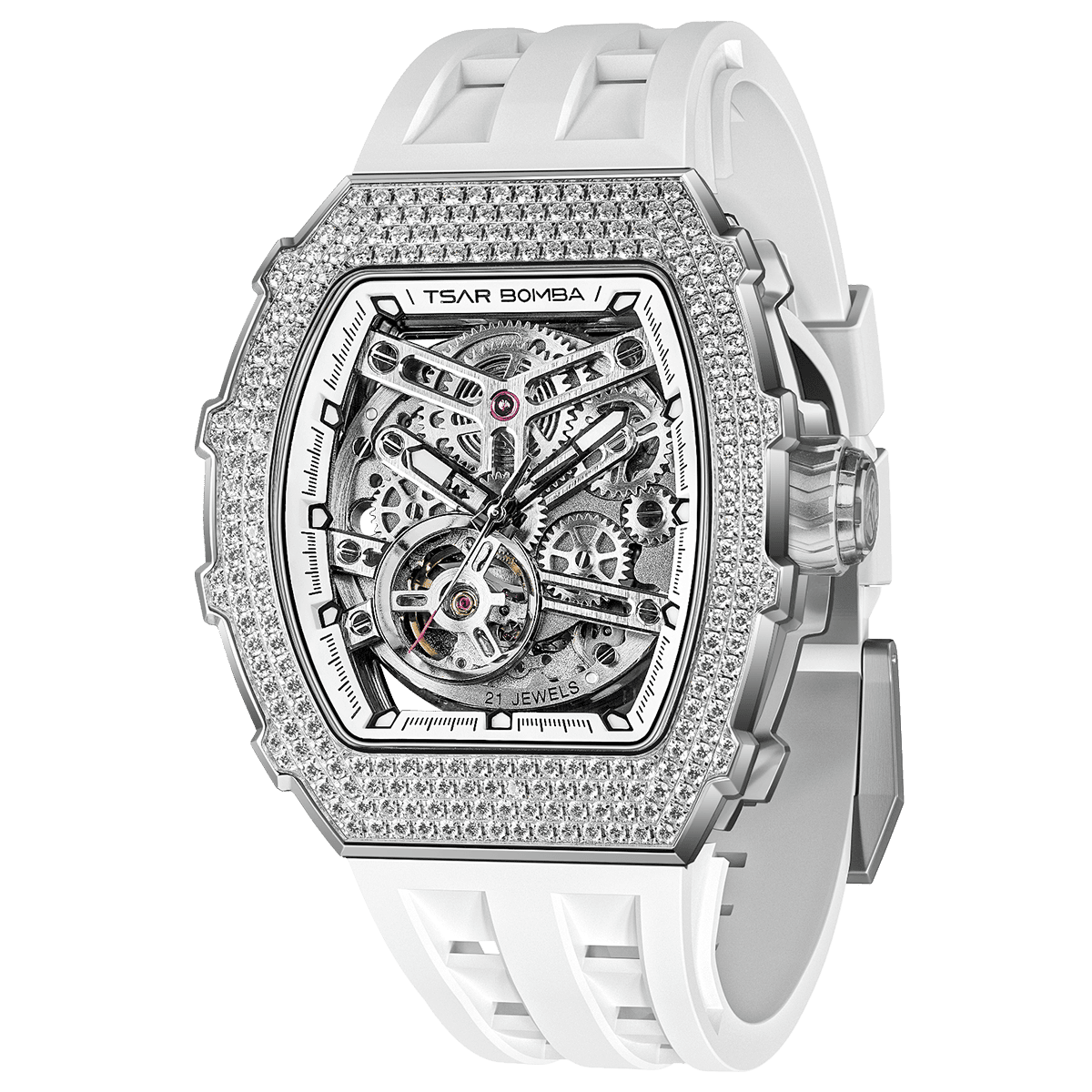 Elemental Series-Cubic Zirconia Automatic Watch TB8208D