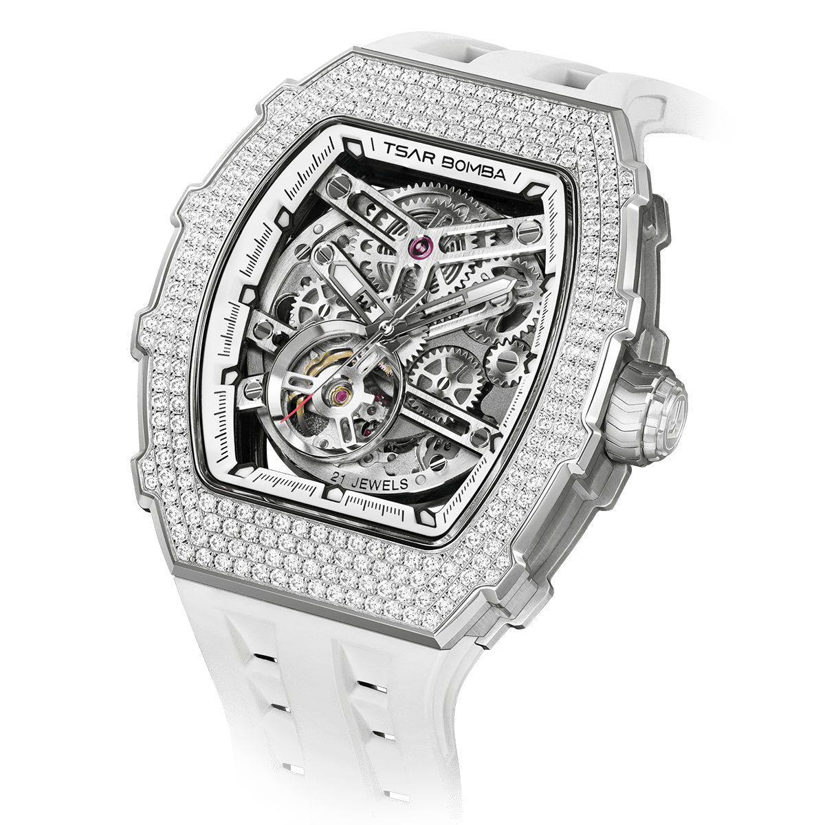 Elemental Series-Cubic Zirconia Automatic Watch TB8208D