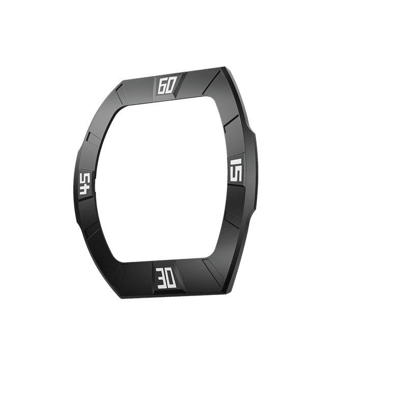 Atomic Collection Interchangeable Bezel Fluororubber Dynamic Black
