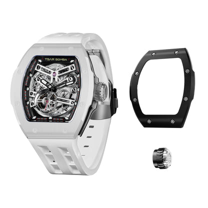 Atomic-Interchangeable Ceramic Edition      For each ceramic watch purchase, you will receive a complimentary random bezel and crown.