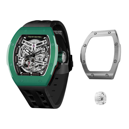 Atomic-Interchangeable Ceramic Edition      For each ceramic watch purchase, you will receive a complimentary random bezel and crown.