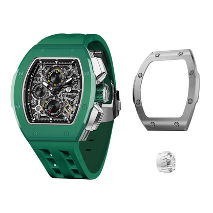 Atomic-Interchangeable Ceramic Edition      For each ceramic watch purchase, you will receive a complimentary random bezel and crown.