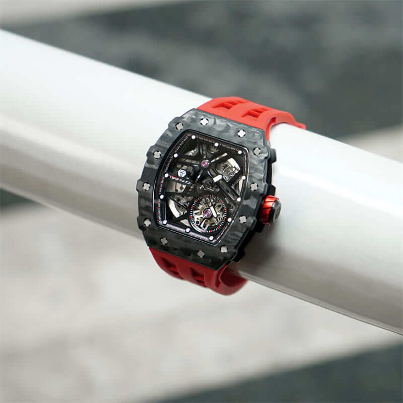 Carbon Fiber Automatic Watch TB8209CF--Watch-$300-$500, all, Carbon Fiber, Mechanical, Mechanical duke, Summer Collection-Tsarbomba