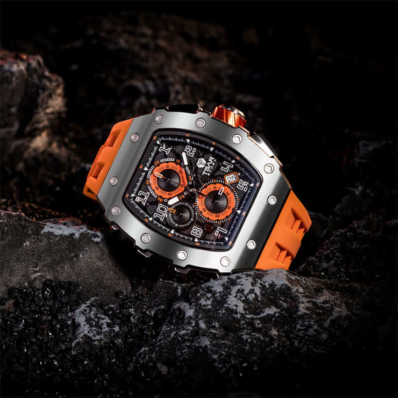 Quartz Movement Waterproof Watch TB8204Q--Watch-$100-$300, all, Quartz, Stainless Steel Watch-Tsarbomba