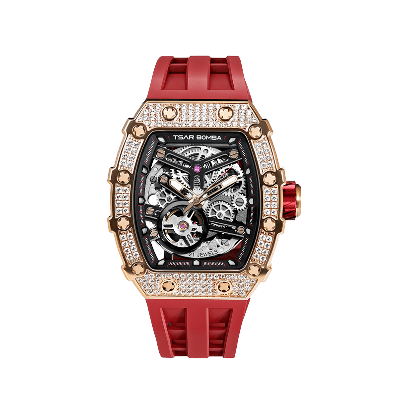 Elemental Series-Cubic Zirconia Automatic Watch TB8208D