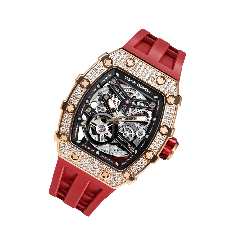 Elemental Series-Cubic Zirconia Automatic Watch TB8208D