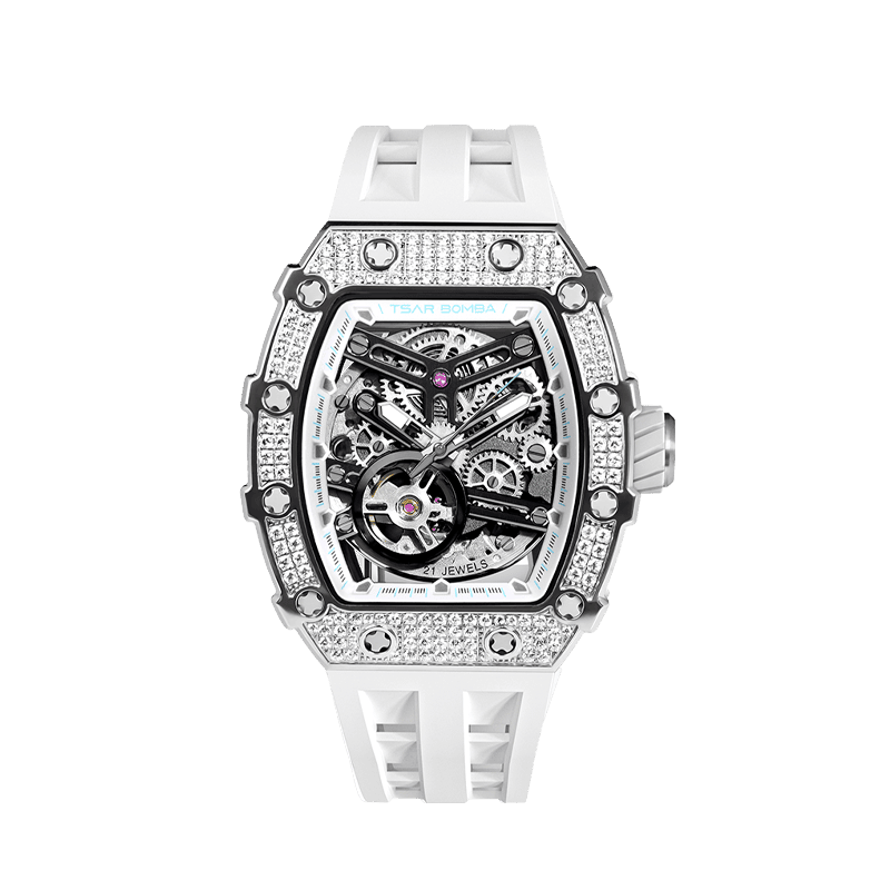 Elemental Series-Cubic Zirconia Automatic Watch TB8208D