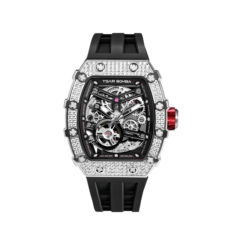 Elemental Series-Cubic Zirconia Automatic Watch TB8208D