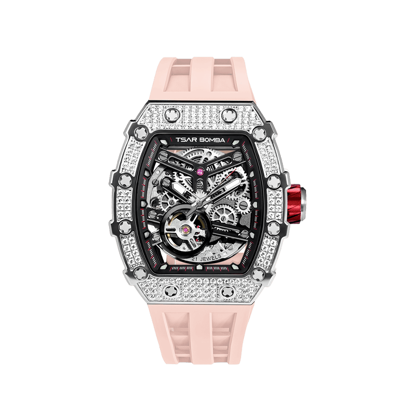 Elemental Series-Cubic Zirconia Automatic Watch TB8208D