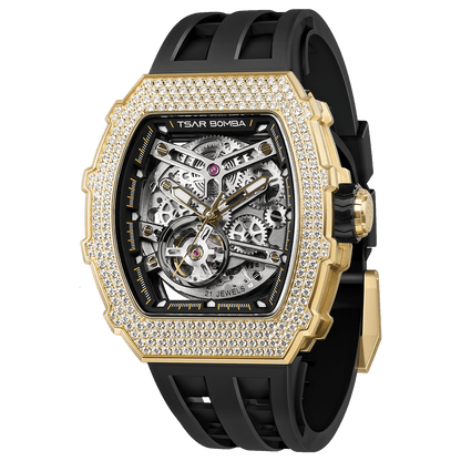 Elemental Series-Cubic Zirconia Automatic Watch TB8208D