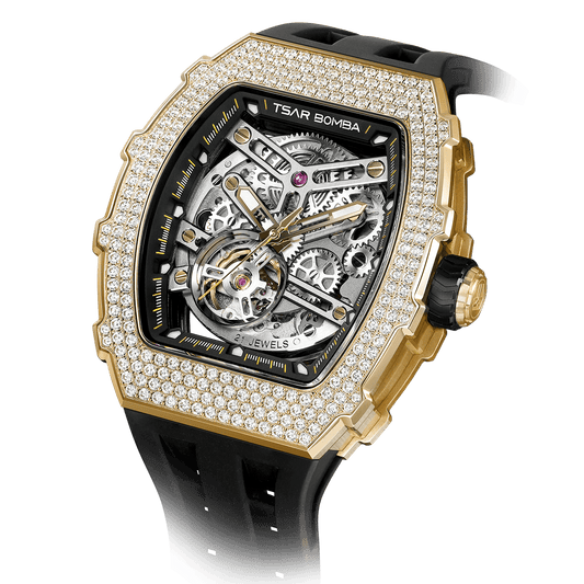 Elemental Series-Cubic Zirconia Automatic Watch TB8208D