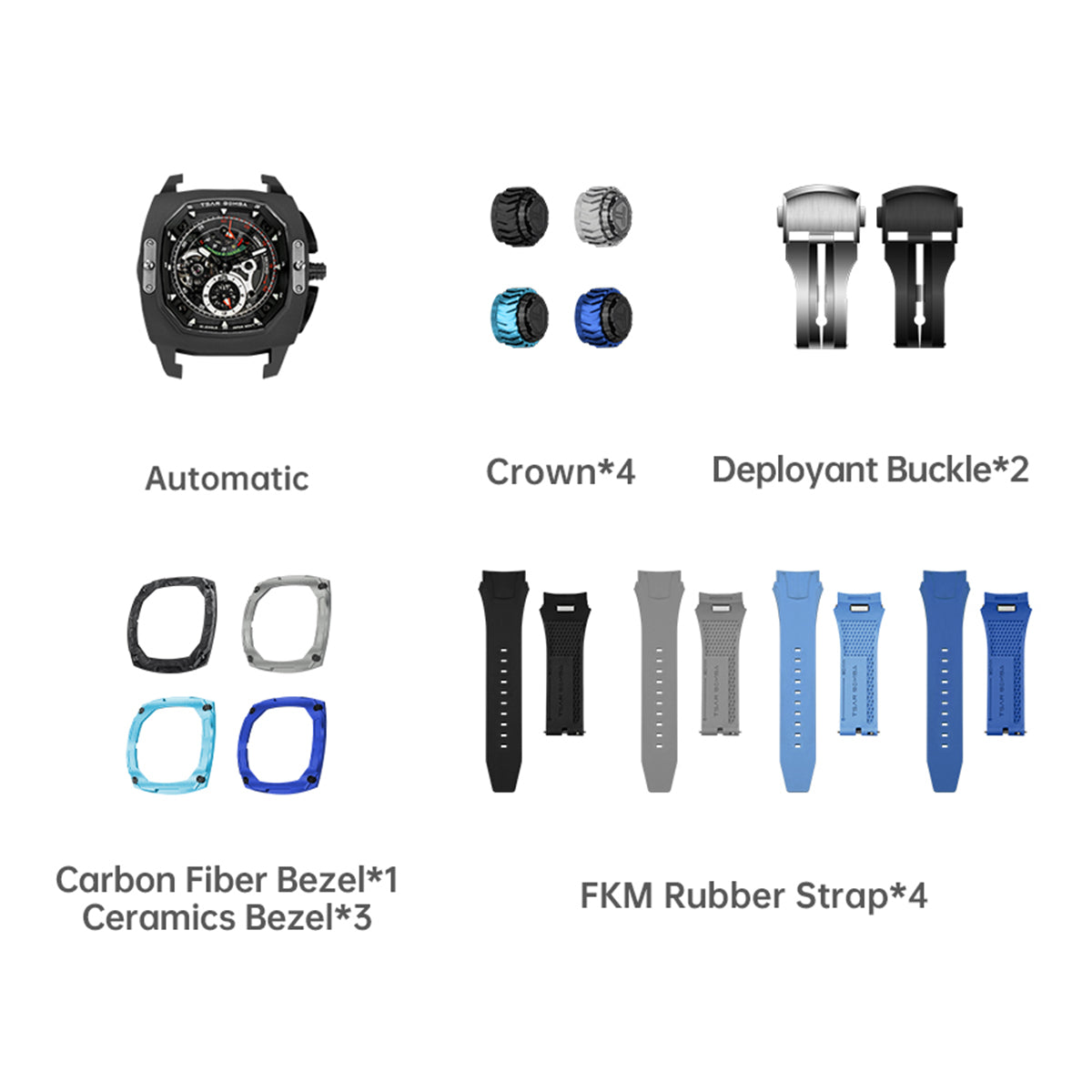 Dark Matter-Interchangeable Automatic Watch TB8602