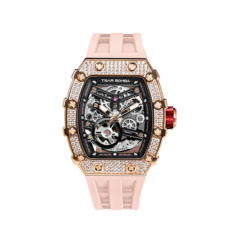 Elemental Series-Cubic Zirconia Automatic Watch TB8208D