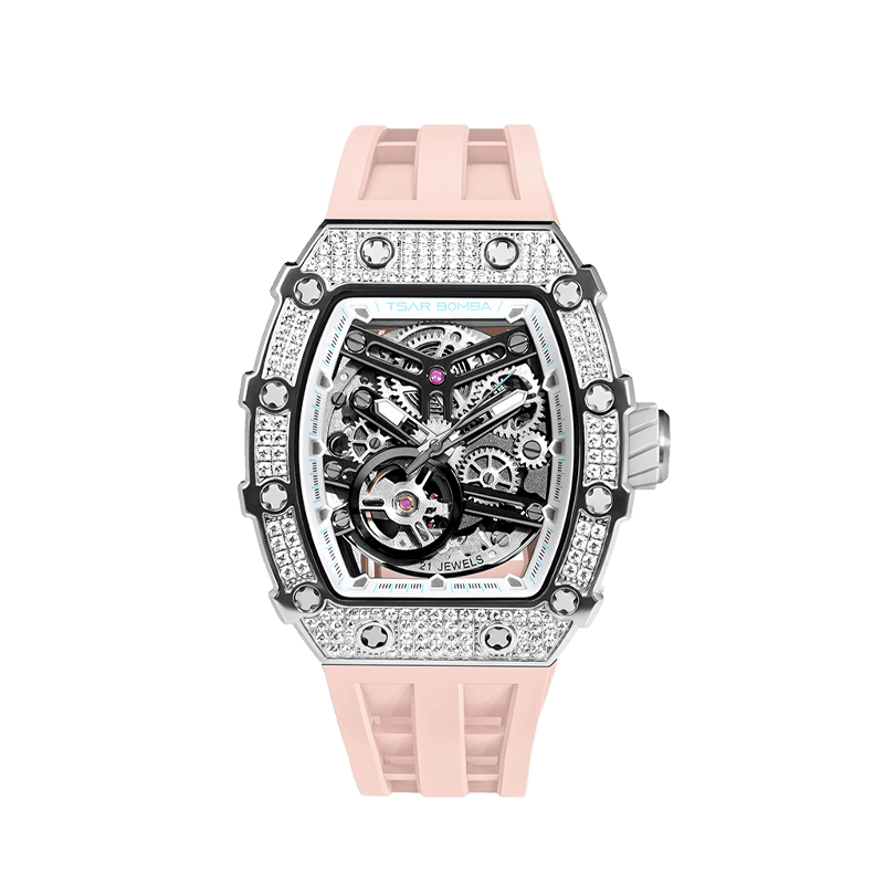 Elemental Series-Cubic Zirconia Automatic Watch TB8208D