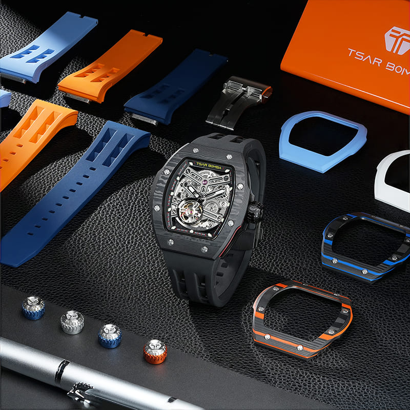 Atomic-Carbon Fiber Interchangeable Automatic Watch-3