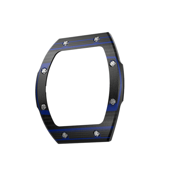 Atomic Collection Interchangeable Bezel Carbon Fiber Blue