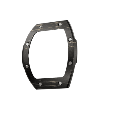 Atomic Collection Interchangeable Bezel Carbon Fiber Gold Black