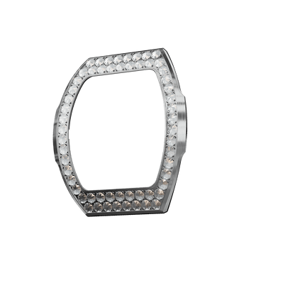 Atomic Collection Interchangeable Bezel Cubic Zirconium Big Round White