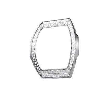 Atomic Collection Interchangeable Bezel Cubic Zirconium Square White