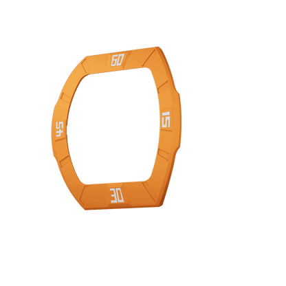 Atomic Collection Interchangeable Bezel Fluororubber Dynamic Orange
