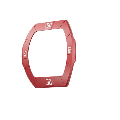 Atomic Collection Interchangeable Bezel Fluororubber Dynamic Red