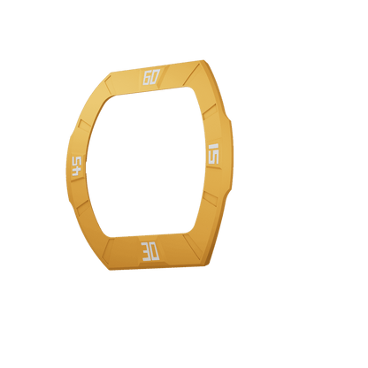Atomic Collection Interchangeable Bezel Fluororubber Dynamic Yellow