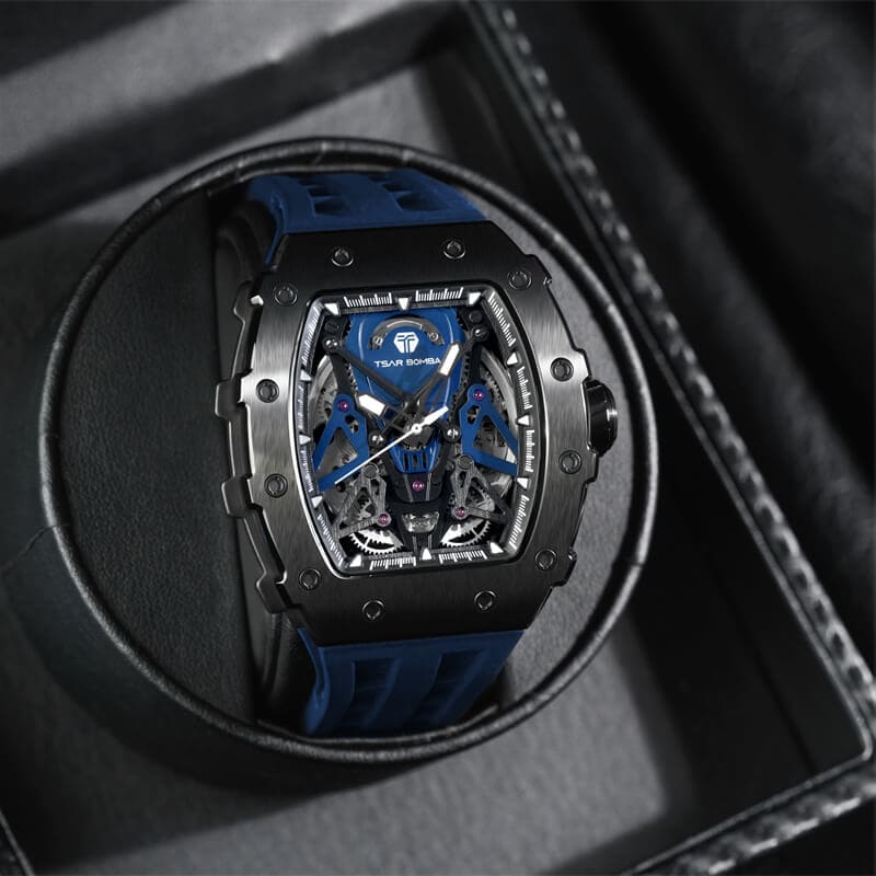 Elemental Series-Automatic Watch TB8207A Black Blue-4