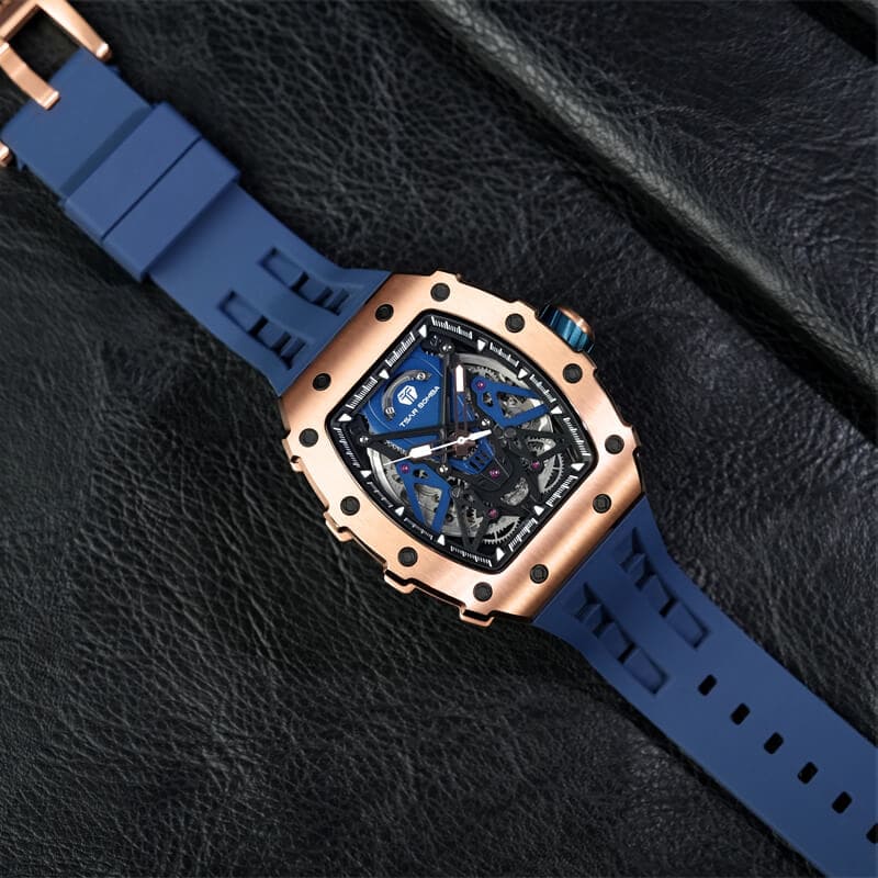 Elemental Series-Automatic Watch TB8207A Gold Blue-6