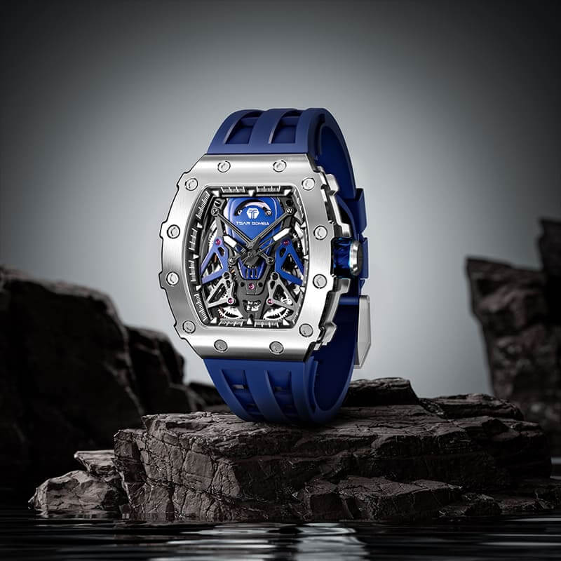 Elemental Series-Automatic Watch TB8207A Silver Blue-3