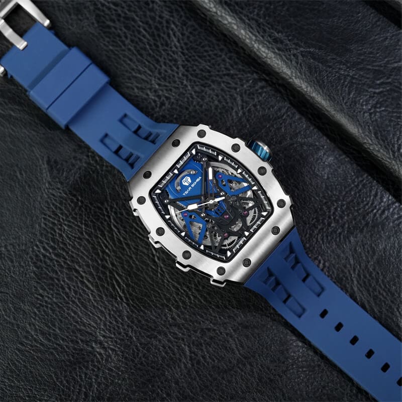 Elemental Series-Automatic Watch TB8207A Silver Blue-6