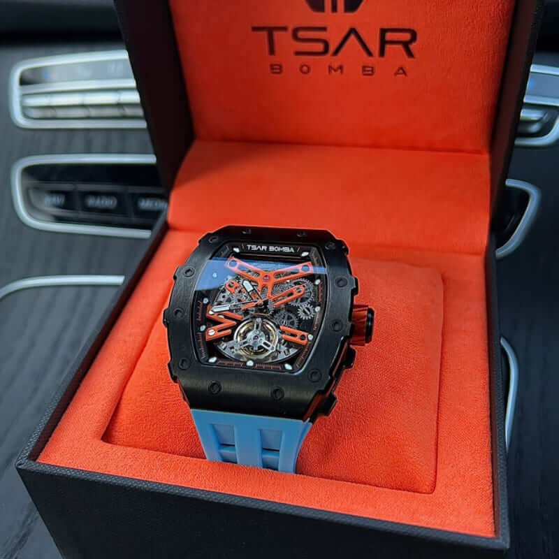 Elemental Series-Automatic Watch TB8208A Black Blue-2