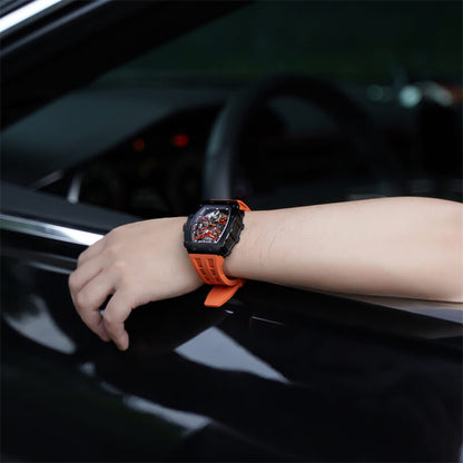 Elemental Series-Automatic Watch TB8208A Black Orange-6