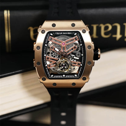 Elemental Series-Automatic Watch TB8208A Gold Black-13