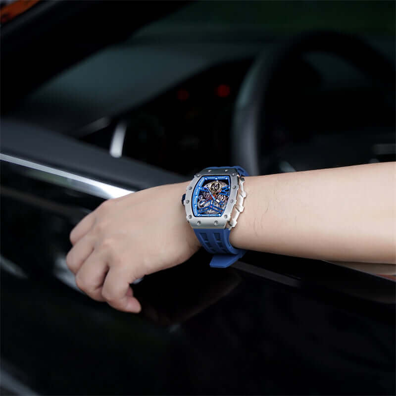 Elemental Series-Automatic Watch TB8208A Silver Blue-8