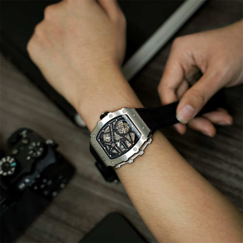 Elemental Series-Automatic Watch TB8209A Silver Black-4