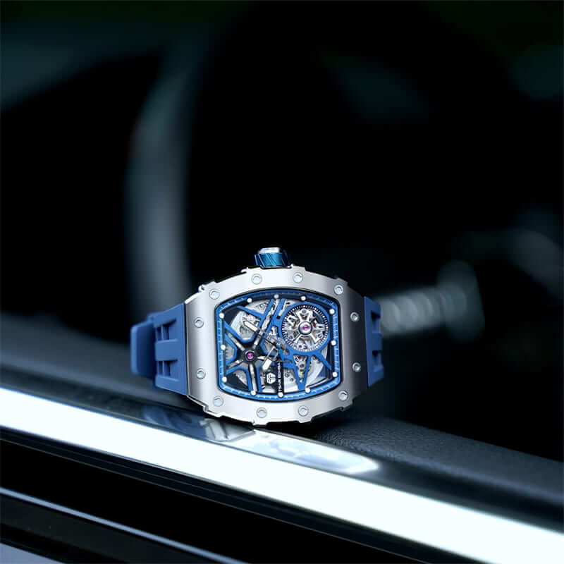 Elemental Series-Automatic Watch TB8209A Silver Blue-4