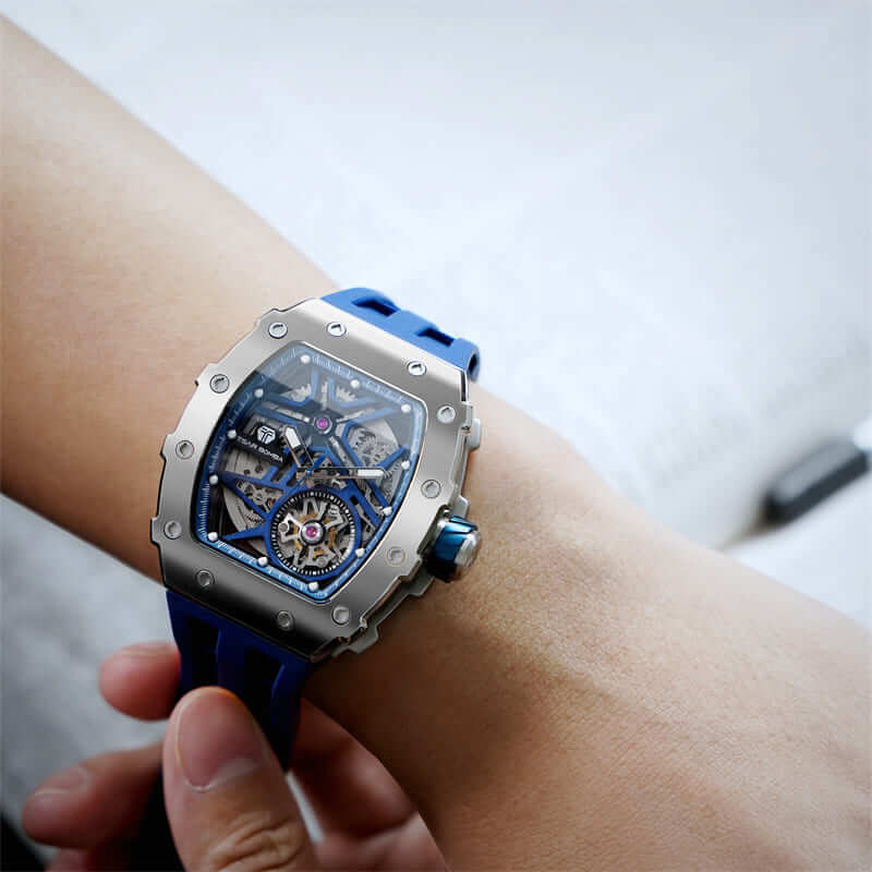 Elemental Series-Automatic Watch TB8209A Silver Blue-5