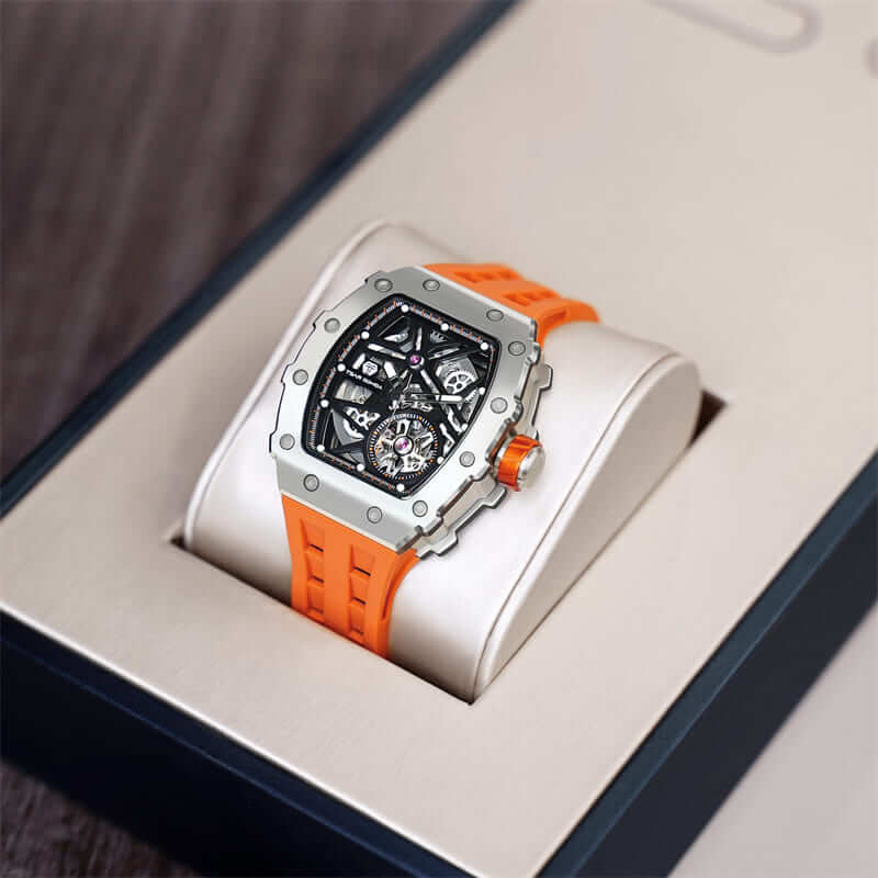 Elemental Series-Automatic Watch TB8209A Silver Orange-1