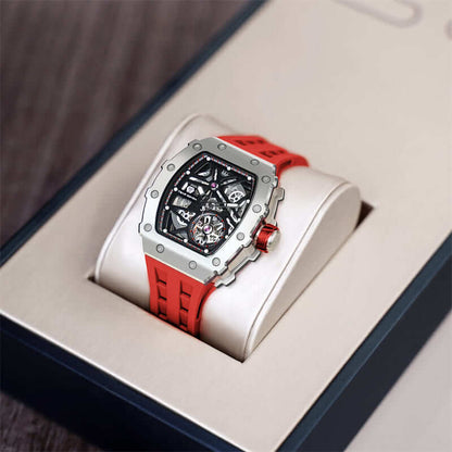 Elemental Series-Automatic Watch TB8209A Silver Red-1